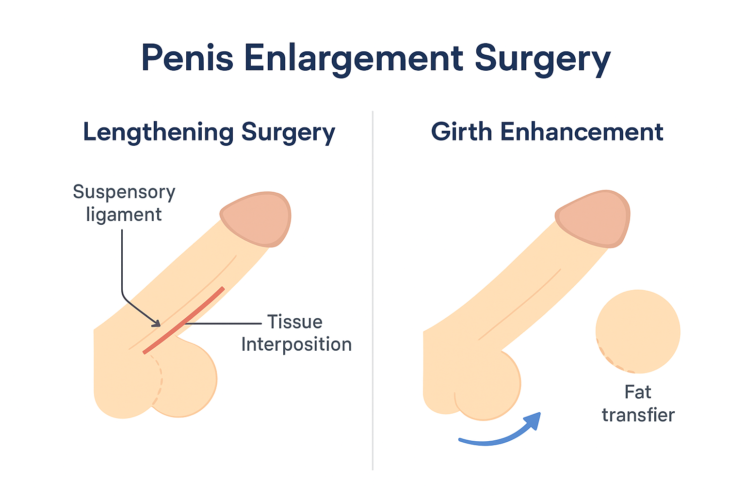 Penis enlargement surgery length and girth