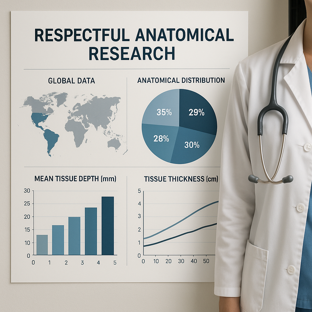 A clinical infographic displaying respectful anato