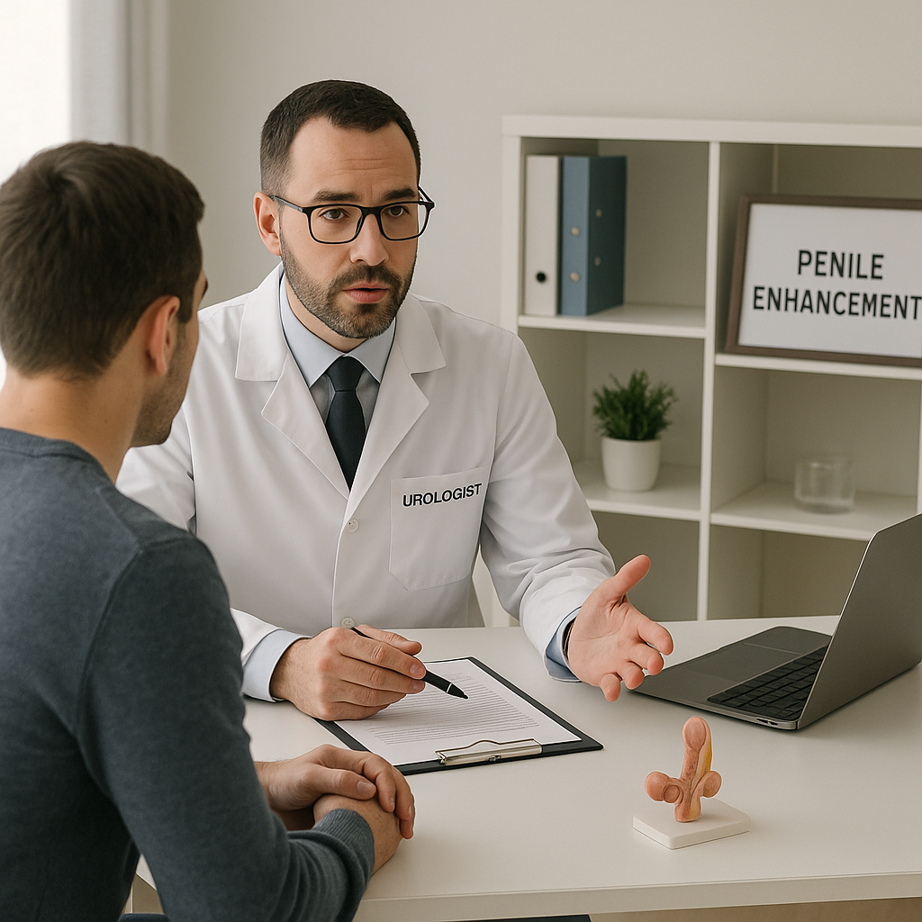 A professional medical consultation setting with a-2